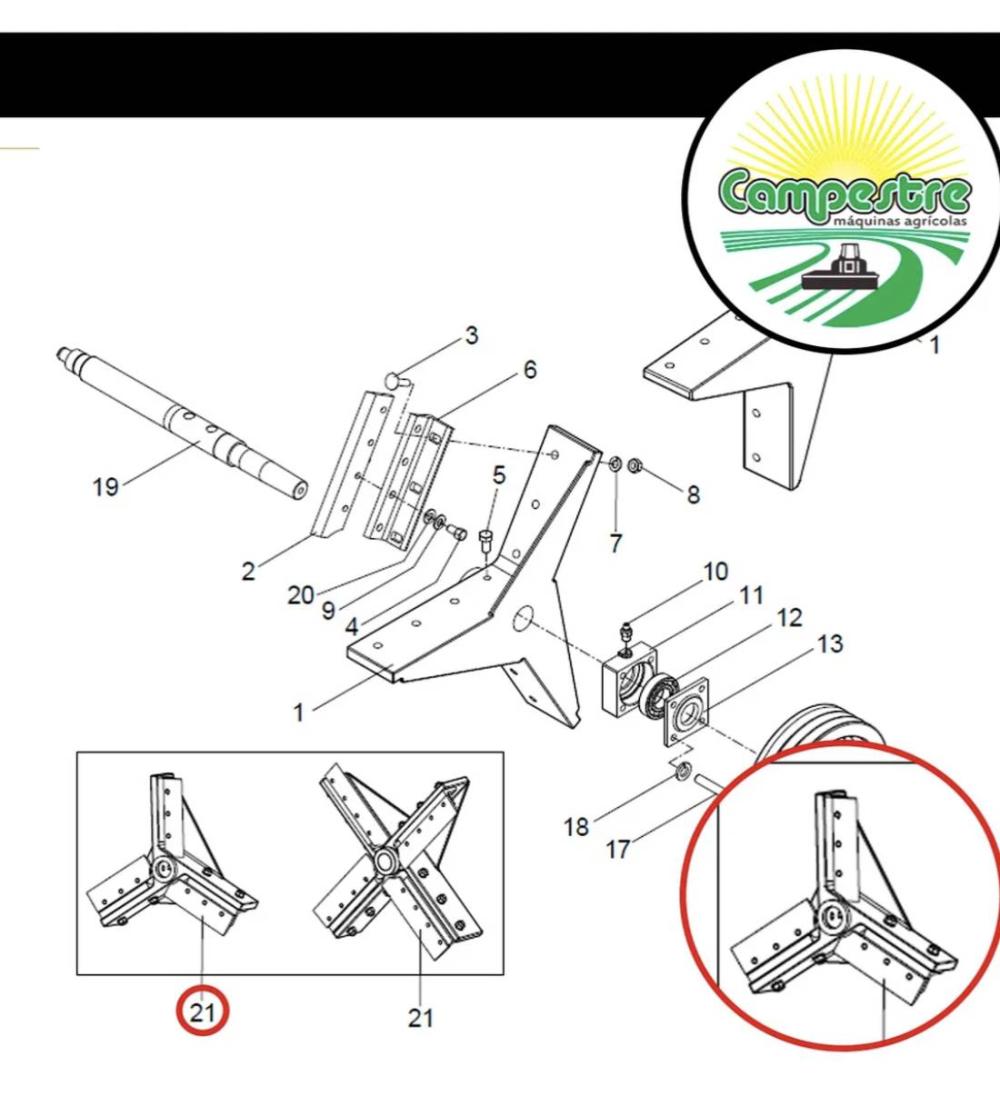 rotor + suportes + facas + contra faca nogueira en 9/en 6400 rotor + suportes + facas + contra faca nogueira en 9/en 6400