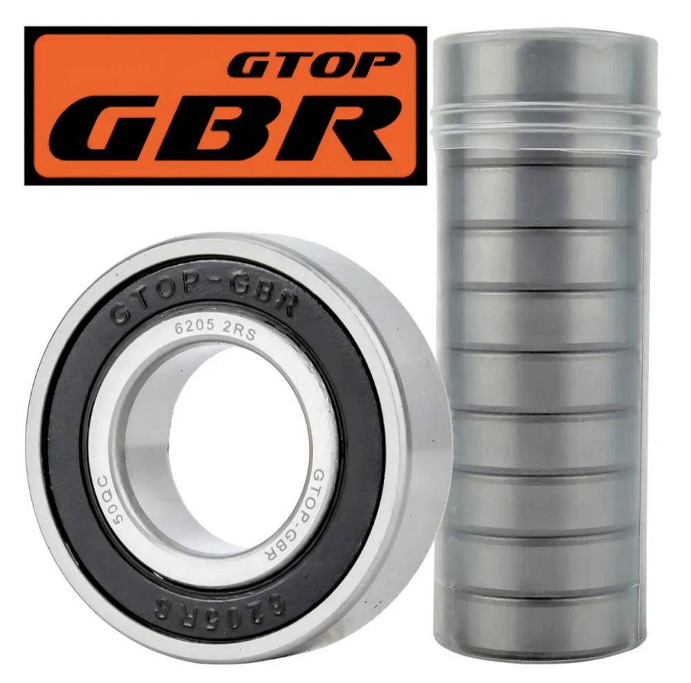 kit 10 rolamentos gbr 6205 2rs c3 aço 25x52x15mm para linha agrícola industrial kit 10 rolamentos gbr 6205 2rs c3 aço 25x52x15mm para linha agrícola industrial
